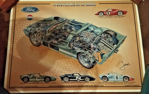 Affiche ford gt40 - affiche,