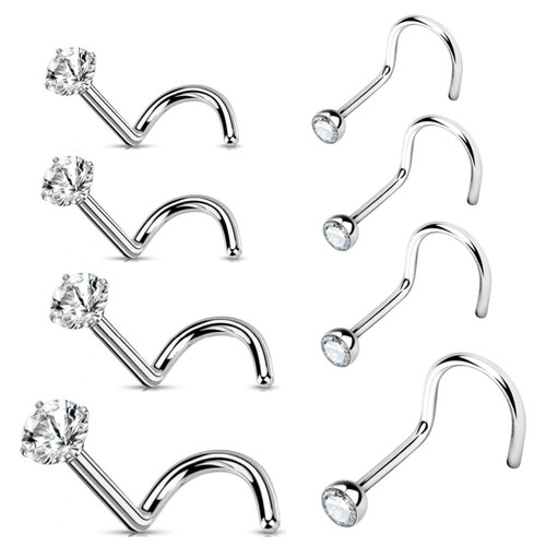 20g piercing nez titane anneau - titane,