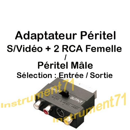 Adaptateur peritel mâle - peritel, =