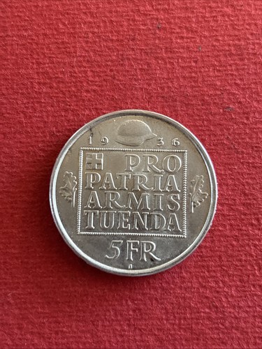 Francs suisse argent 1936 - 5,