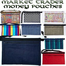 Ceinture Porte-Monnaie De Marché À 4 Poches Avec Sangle Réglable En Denim