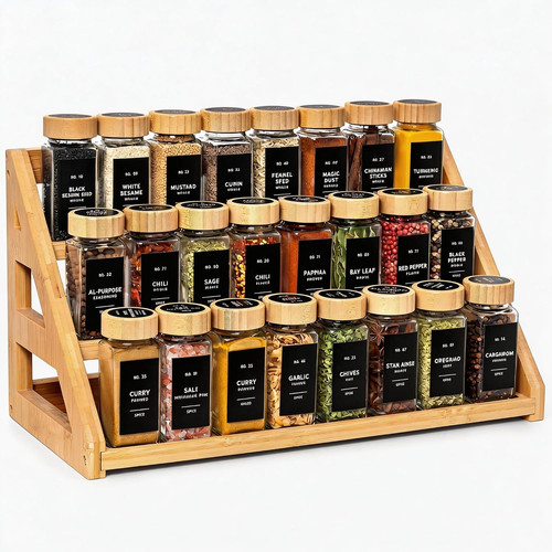 Bamboo tier spice - bamboo, racks