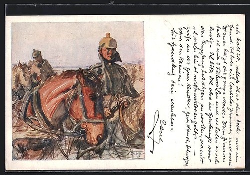 Carte postale artiste - carte, d'artiste