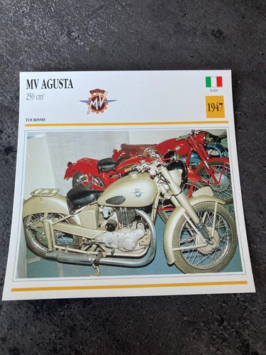 Carte fiche moto collection - carte,