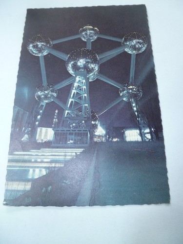 Carte postale atomium nuit - carte,