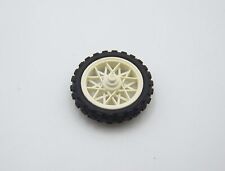 Playmobil (S234) Racing - White Wheel for Moto Cross (Yellowed)
