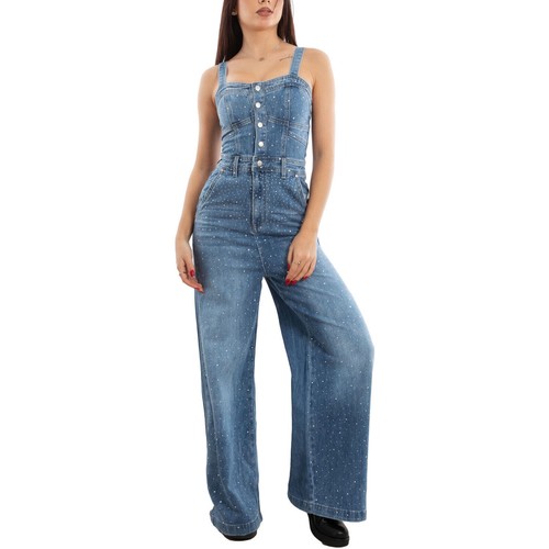 Salopette jean femme pantalon - salopette,