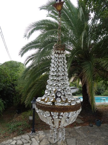 Ancien lustre montgolfière - , à