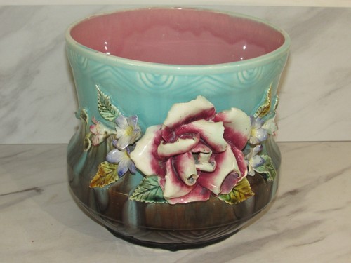 Cache pot barbotine - barbotine, décor