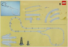 Lego® train rails 9V chemin