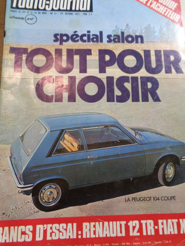 Salon 1973 auto - -, journal