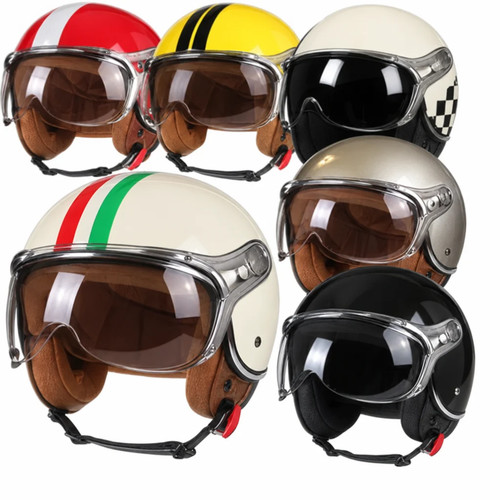 Casque moto jet vintage - moto, rétro