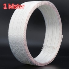 1m Audiophile HiFi Speaker Cable Flat Silver Plated 4N OFC Copper Bulk cable