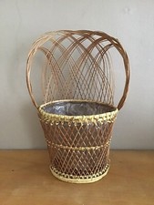 Porte Plante en Rotin osier