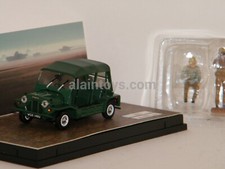 MINI MOKE VERTE RHD + 2 Figurines Military VITESSE 1/43 Réf 21156