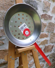 POELE A CHATAIGNES / MARRONS - ORIGINALE LA IDEAL ( ESPAGNE ) - 26 CM