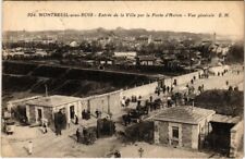 Old postcard MONTREUIL-sous-BOIS Entrance to the City through the Porte d'Avron (1353944)