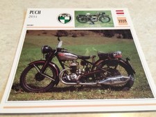 Carte moto Puch 250 S4 1935 collection Atlas motorbike Autriche