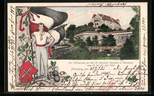 Carte postale nuremberg 10 - carte,