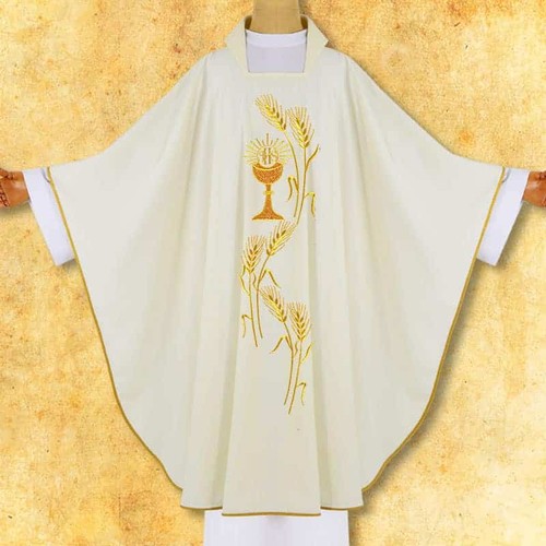 Chasuble brodée calice - brodée, “calice