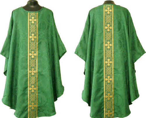Chasuble vert clergé - chasuble,