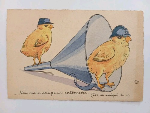 Cpa guerre humour - cpa, poussin