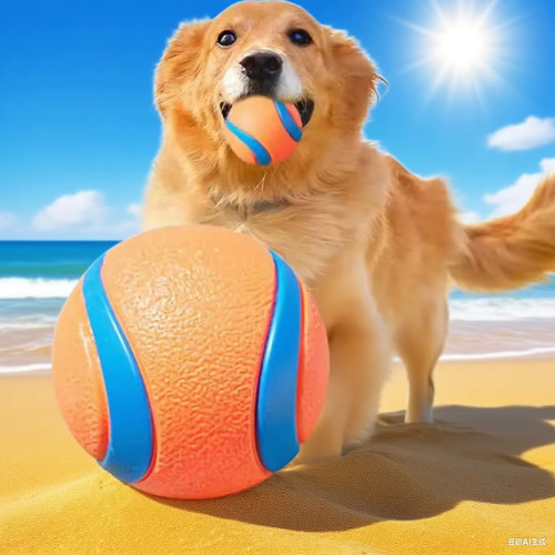 Balle caoutchouc orange - balle,
