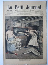 OLD PRINT MAGAZINE PETIT JOURNAL 1907 CRAFT WORKER BAKER PRUNER PARIS