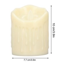 2pcs Bougies Sans Flamme Lampe