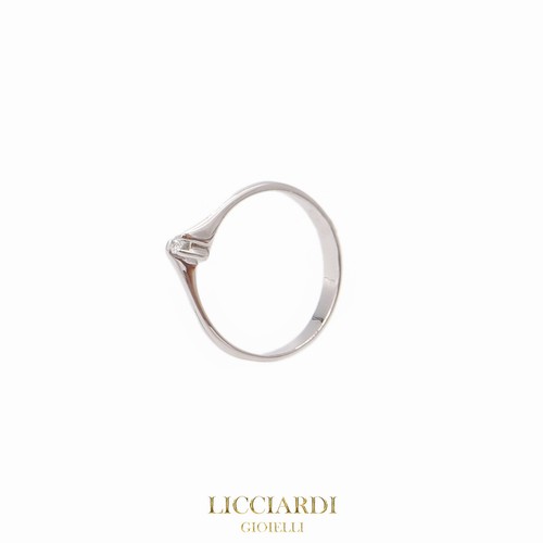 Bague solitaire femme blanc - femme,