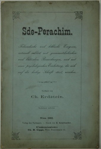 Sde perachim talmudische - sde-perachim.,