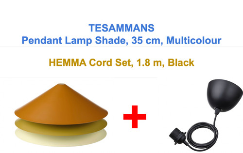 Abat jour ikea tesammans acier - abat-jour,