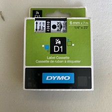 Ruban encreur DYMO D1 43610 Couleur de ruban: transparent Couleur de