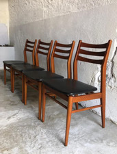 Lot de 4 chaises bois et