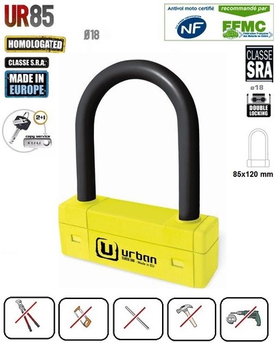 Antivol mini cadenas moto - antivol, u