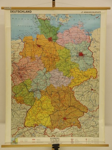 Carte murale scolaire brd - murale,
