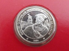 SUPERBE MINI- MÉDAILLE ARGENT  925 "HISTOIRE FRANCE " FRANKLIN-ANNEE 80 - N°28