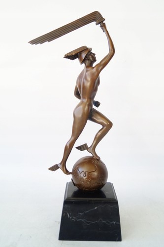 Bronze mercury sculpture - bronze,
