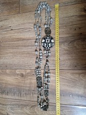 Collier Sautoir La Tribu Rigaux Bronze Perles Createur Ethnique Chic Fait Main