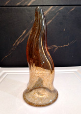 ABAT-JOUR EN VERRE DE MURANO, FORME FLAMME, H 265 mm, Ø 115, POUR LAMPE