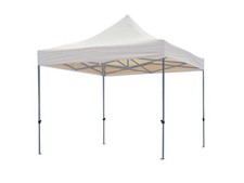 Perel Tonnelle de jardin pliante, imperméable, 3 x 3 m, blanc