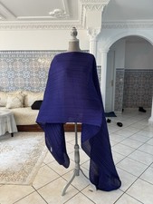 PLEATS PLEASE ISSEY MIYAKE PP54-AD201 Long Dress Madame-T Cape Shawl Poncho RARE