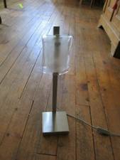 lampe design, pied chromé