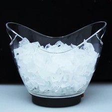 Seau à glace lumineux pour bière, glacière, tonneau, congélateur pour