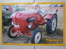 PORSCHE DIESEL JUNIOR AGRICULTURAL POSTER & TRACTOR / CASE & 42 x 30 cm