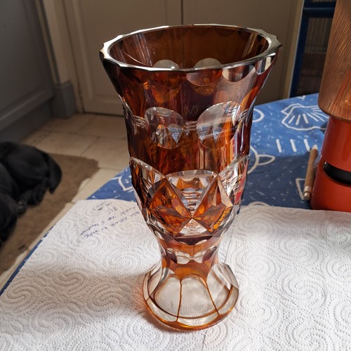 Ancien vase cristal - ancien,