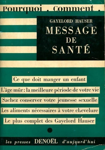 Message santé gayelord - message, de