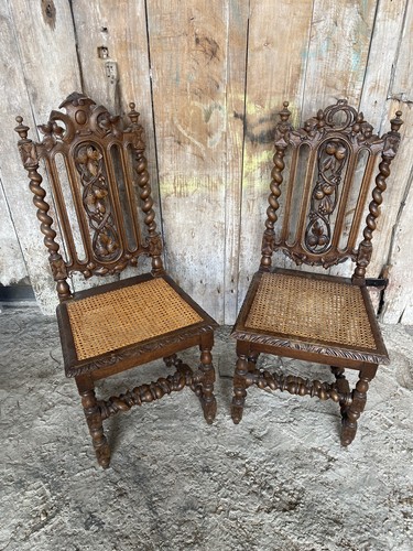 Paire chaise ancienne henri - de,