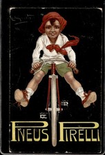 postcard postcard Pirelli Pneus 1916 illustrator Codognato (4