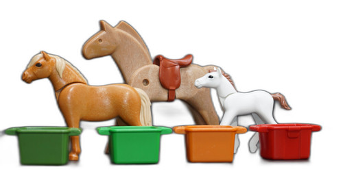 Playmobil cheval avec selle